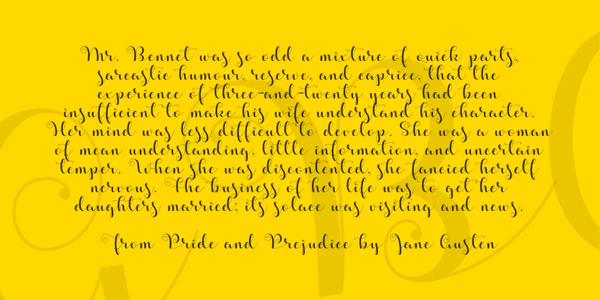 Apples Script Demo Font preview 3