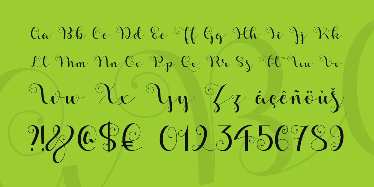 Apples Script Demo Font preview 4