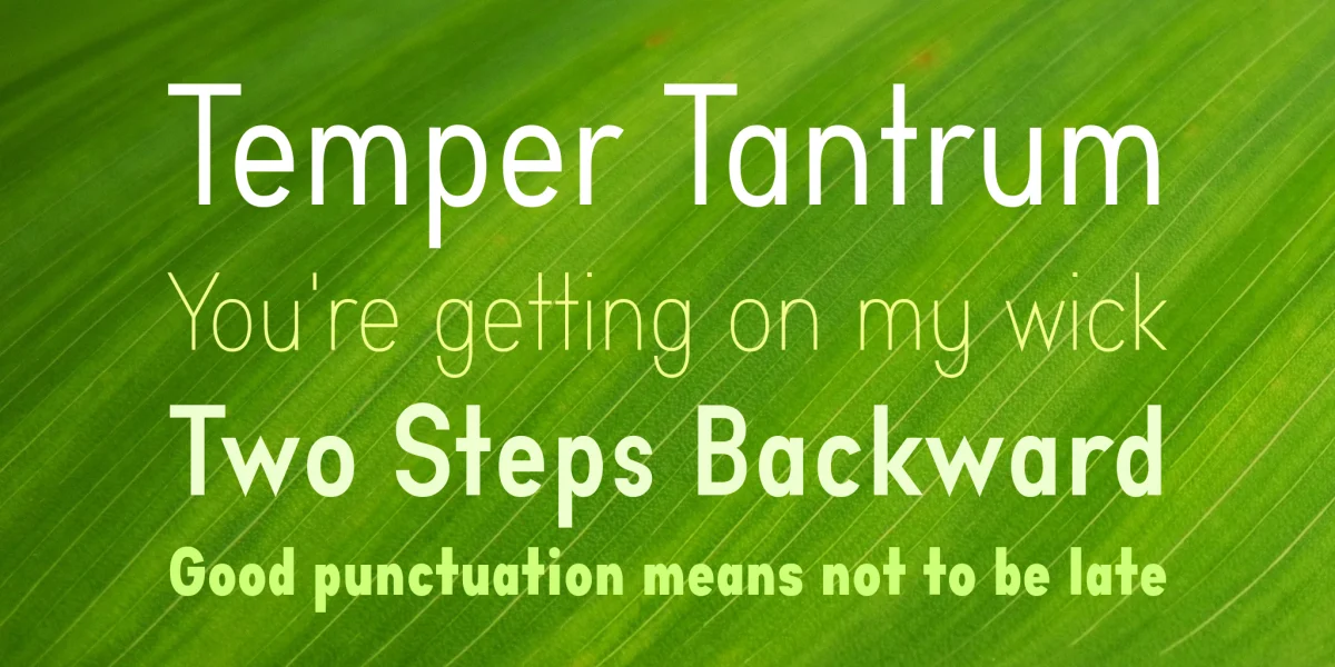 Aprikas Font Family preview 3