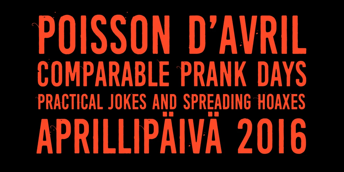 April Fools' Day Font Family preview 7