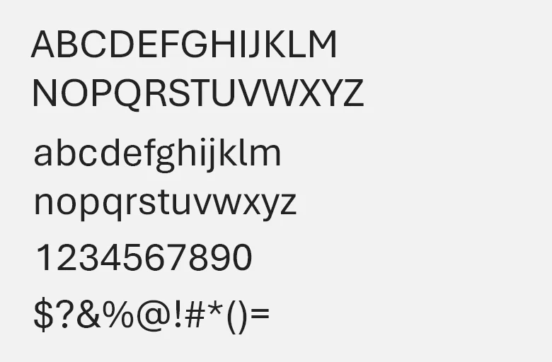 Aptos Font Family preview 3