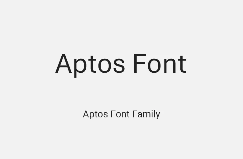 Aptos Font Family preview 2