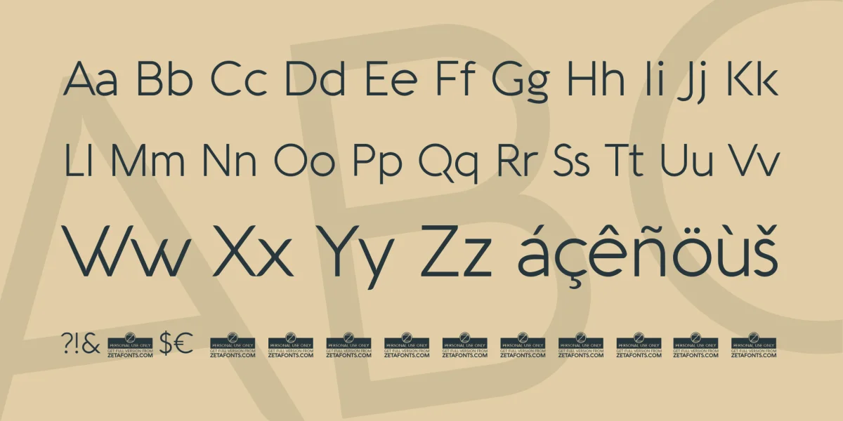 Aquawax Font Family preview 11