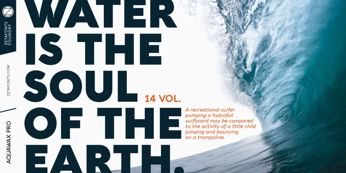 Aquawax Pro Font Family preview 2