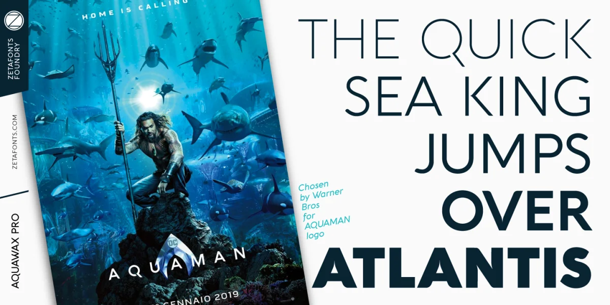 Aquawax Pro Font Family preview 4