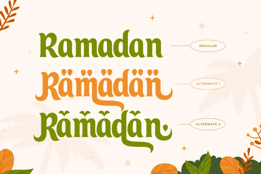 Arabic Ramadan Font preview 12