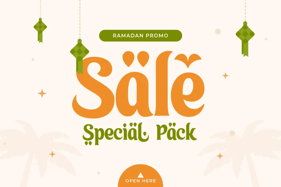 Arabic Ramadan Font preview 6