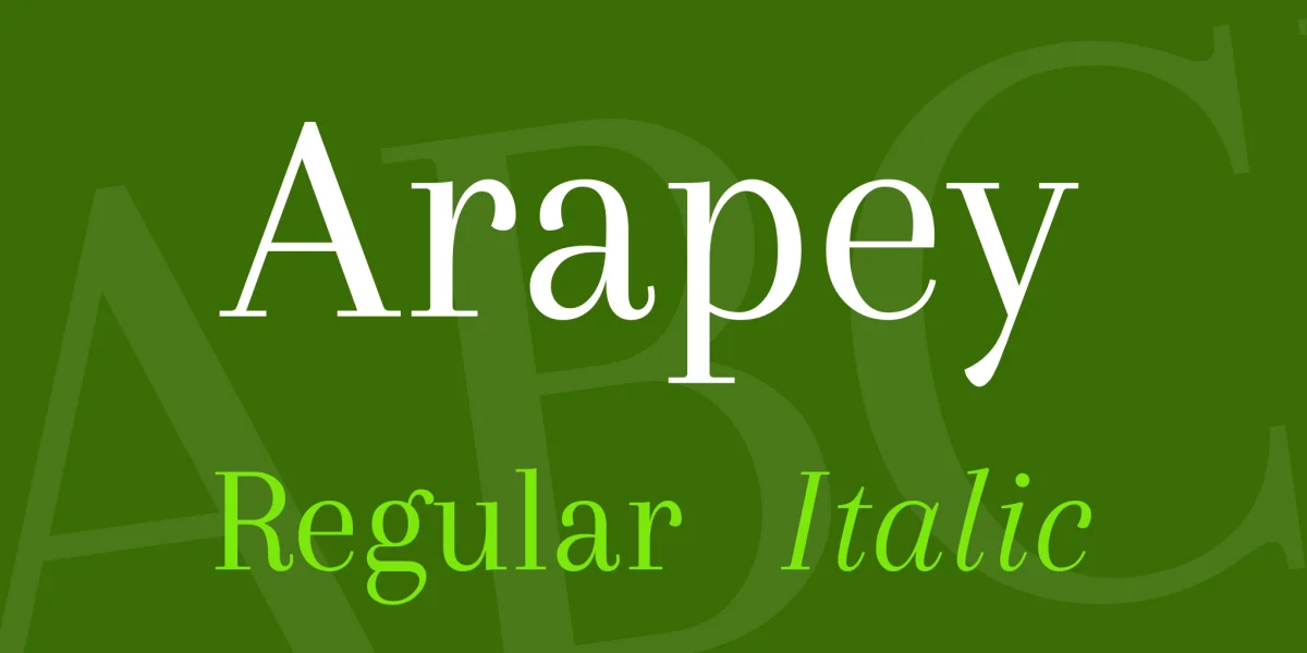 Arapey Font Family