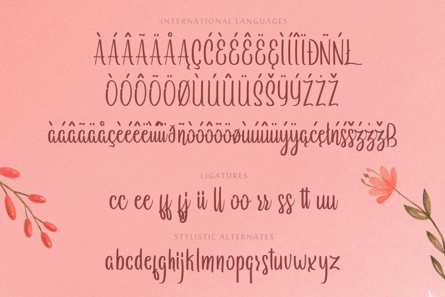Arayara demo Font preview 6