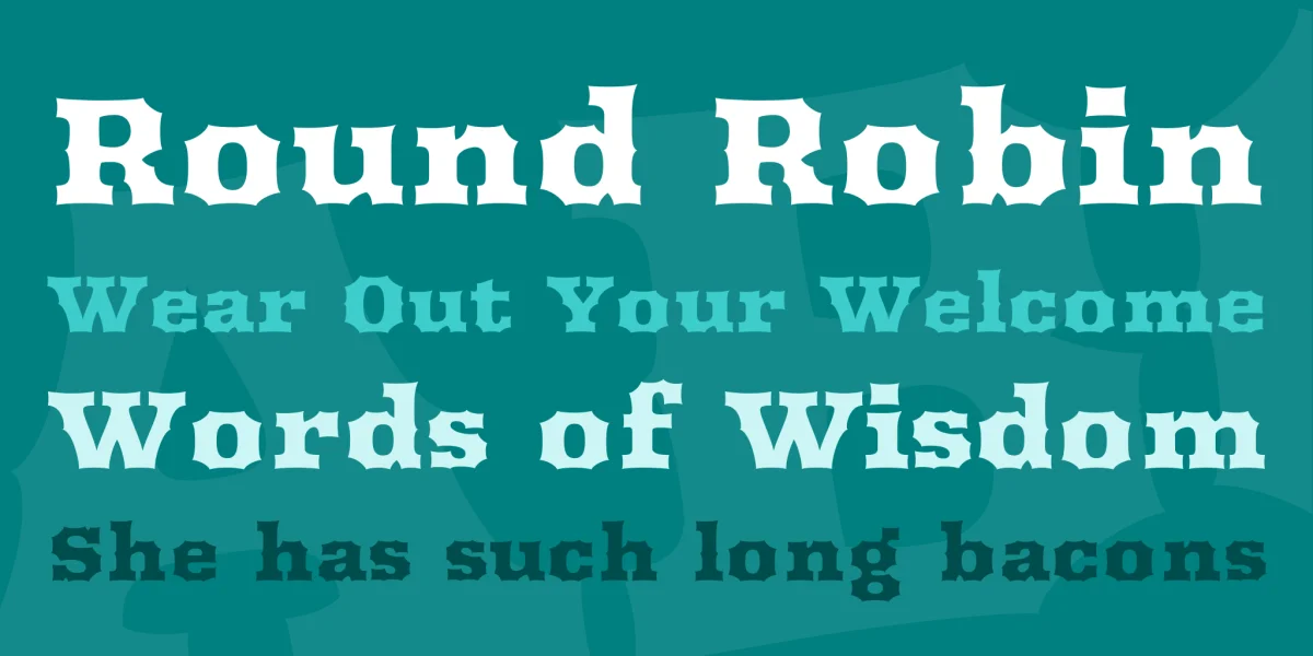 Arbutus Font preview 2