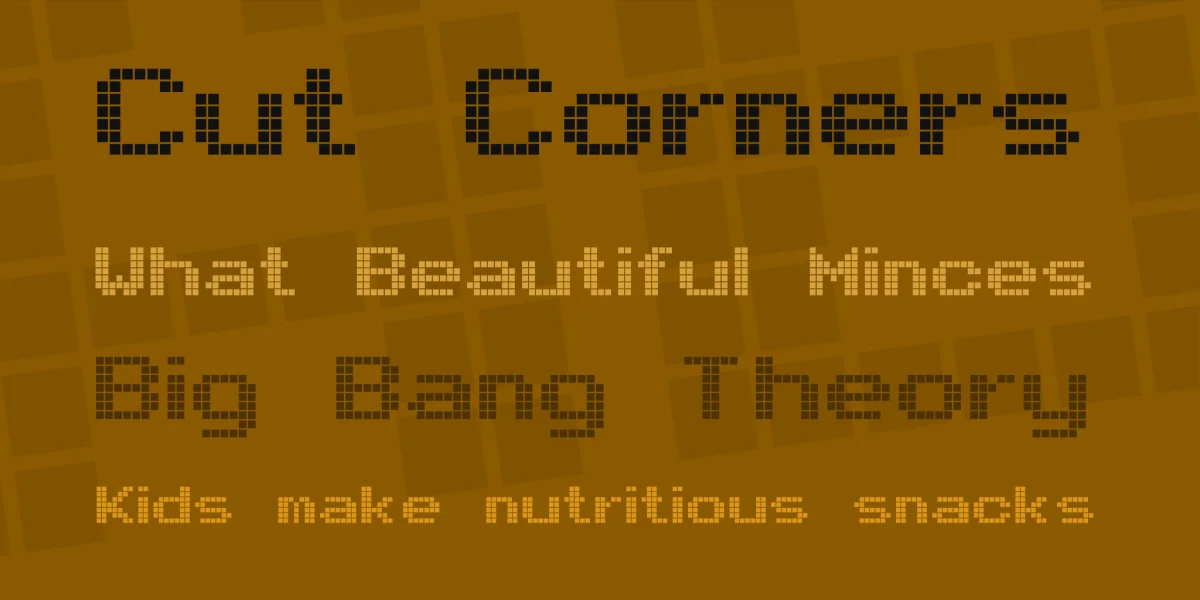 Arcade Font preview 2