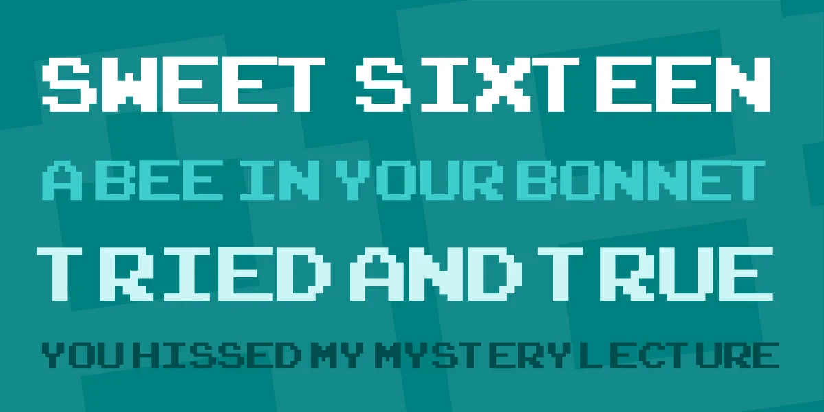 Arcade Classic Font preview 2