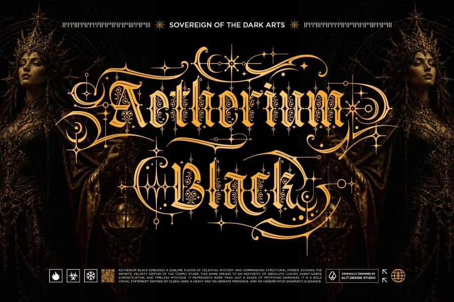 Arcanika Gothic Font preview 3