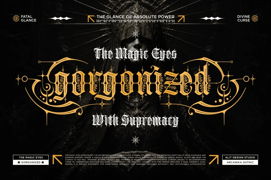 Arcanika Gothic Font preview 5