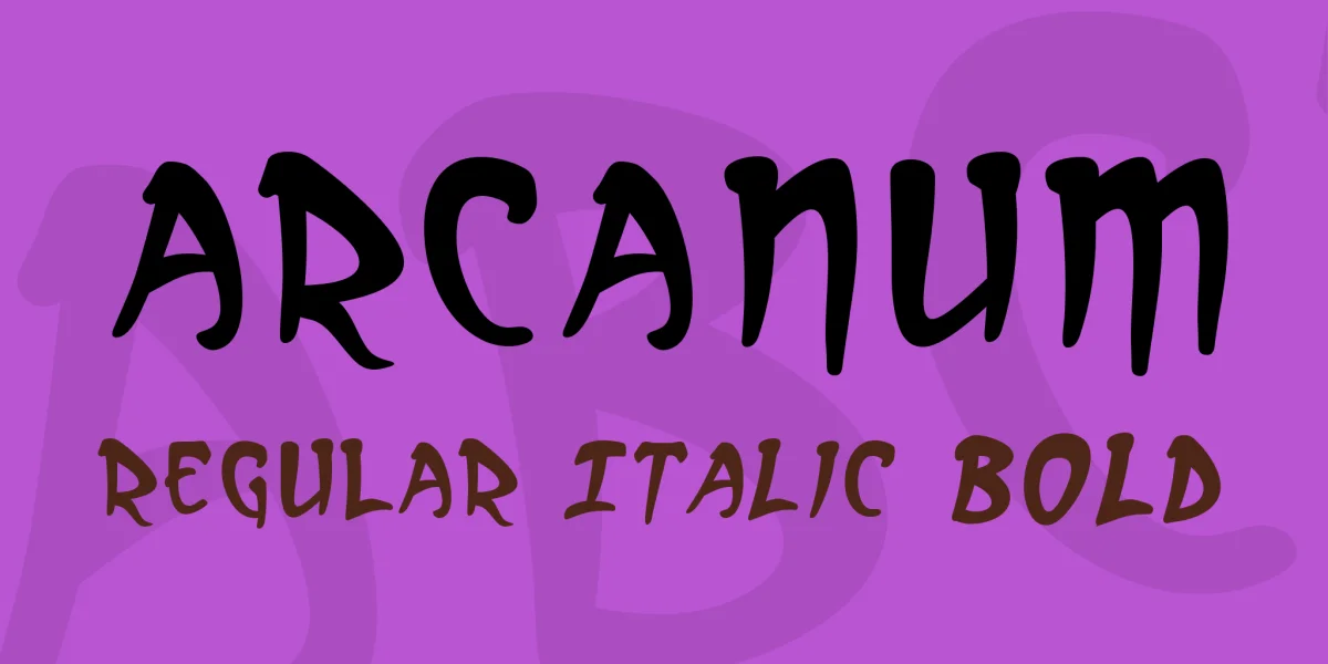 Arcanum Font Family