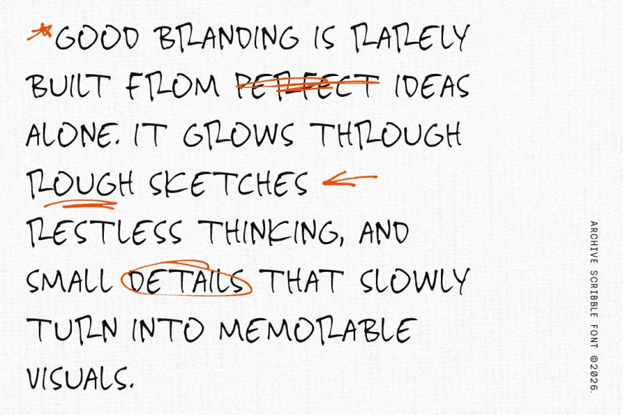 Archive Scribble DEMO Font preview 5
