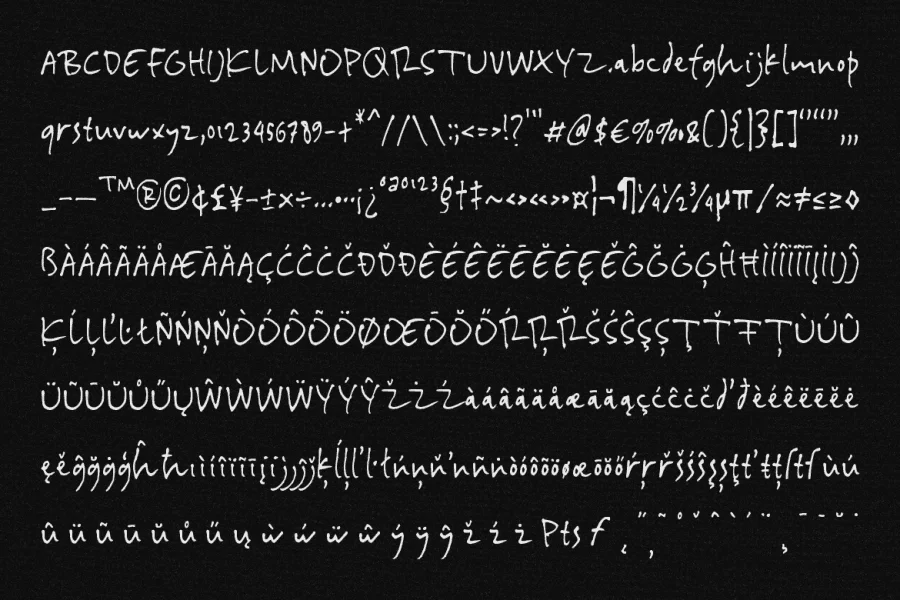 Archive Scribble DEMO Font preview 8