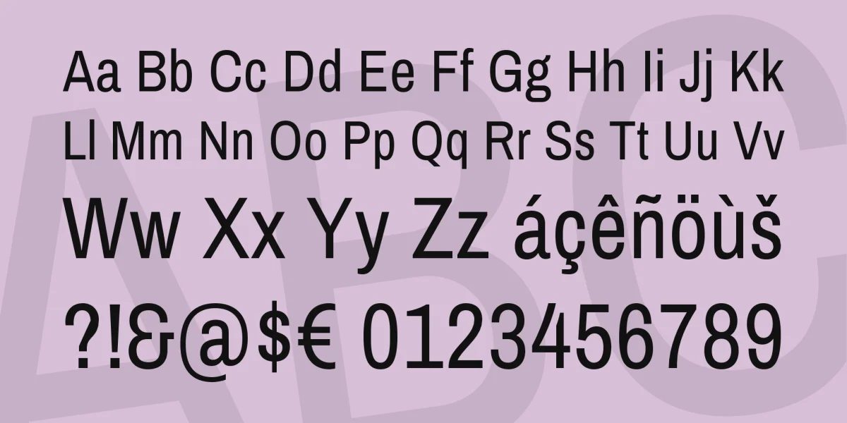 Archivo Narrow Font Family preview 3