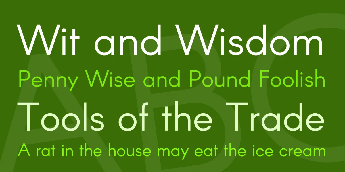 Arcon Font preview 2