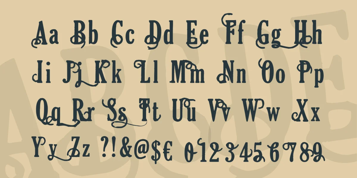 Areson Font preview 4