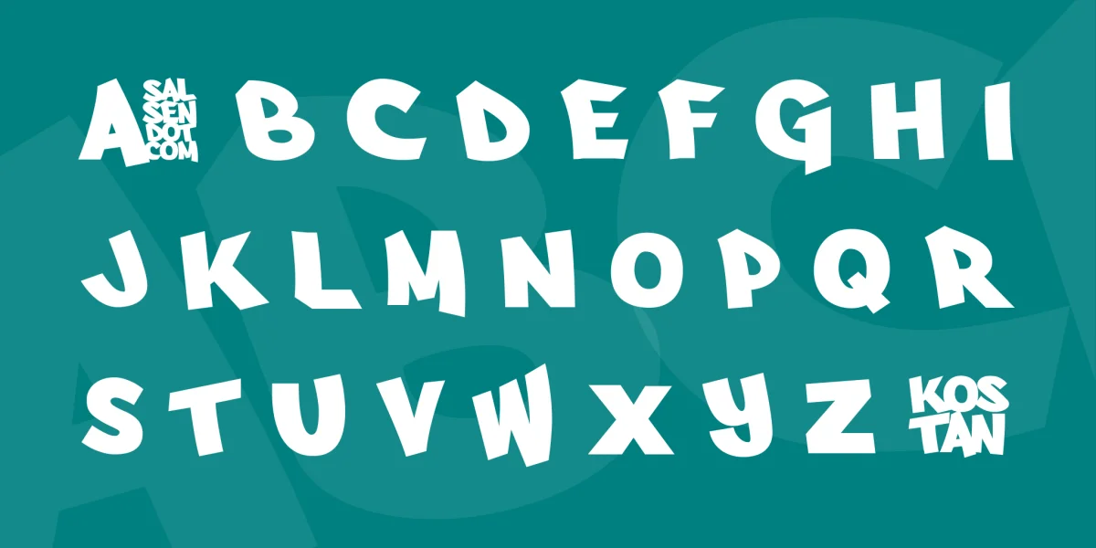 Arfmoochikncheez Font preview 4