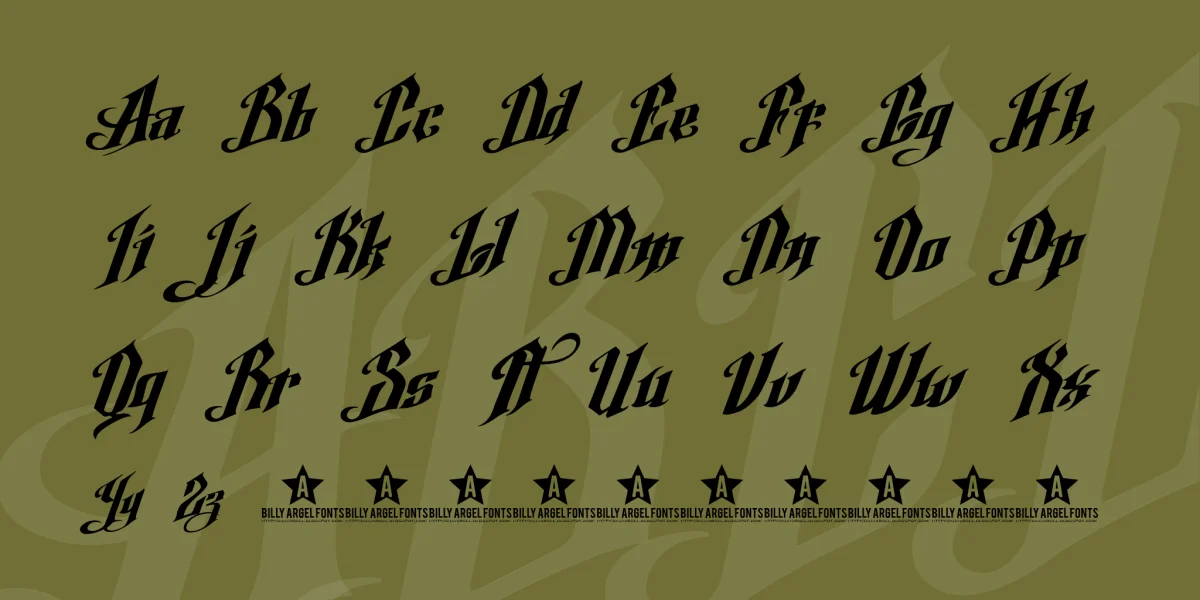 Argel Font Font preview 3