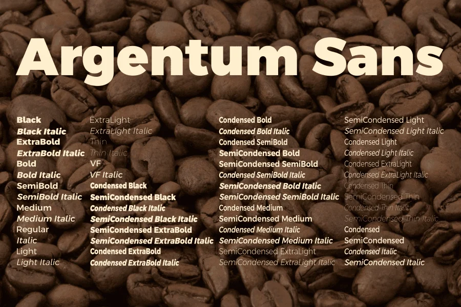 Argentum Sans Font Family