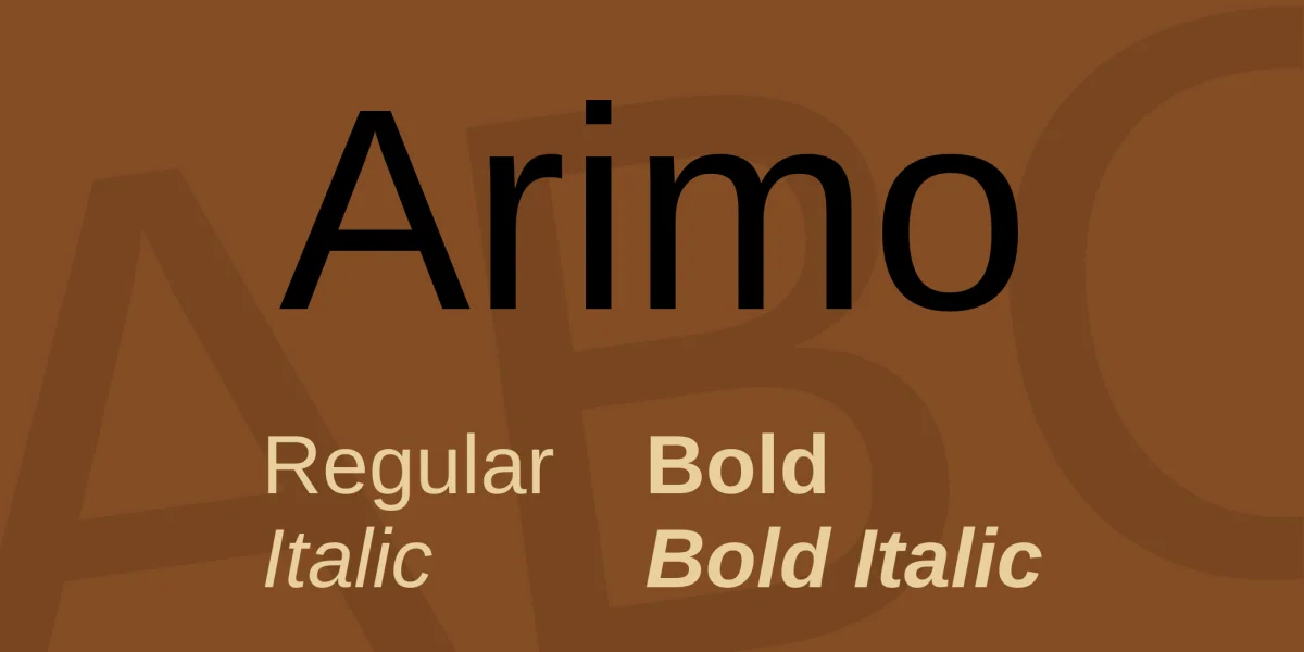 Arimo Font Family