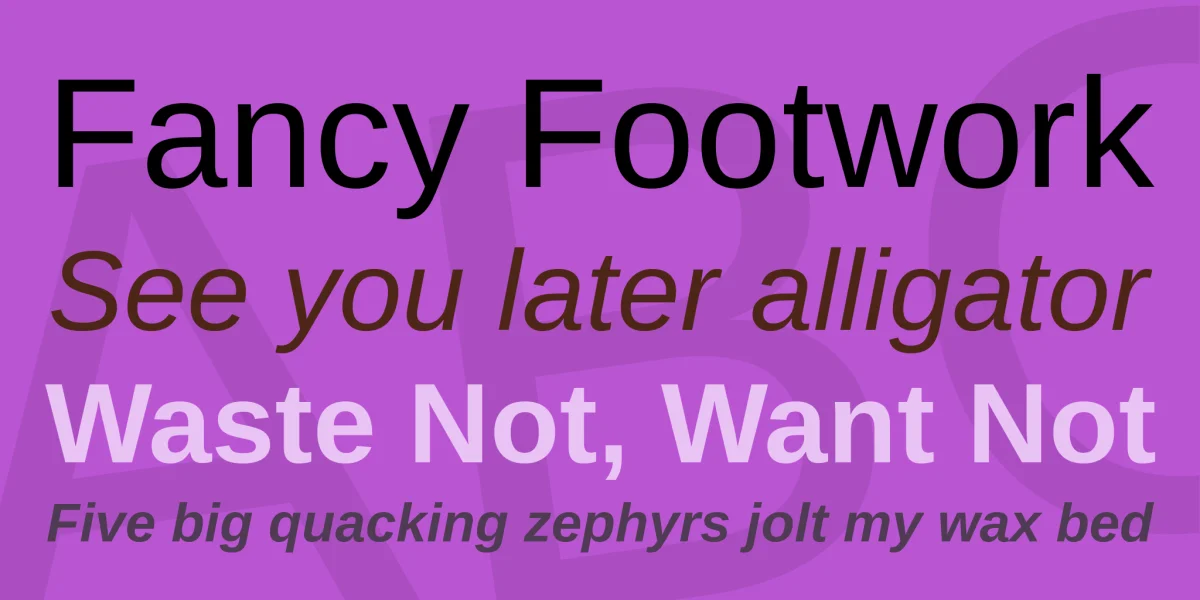 Arimo Font Family preview 2