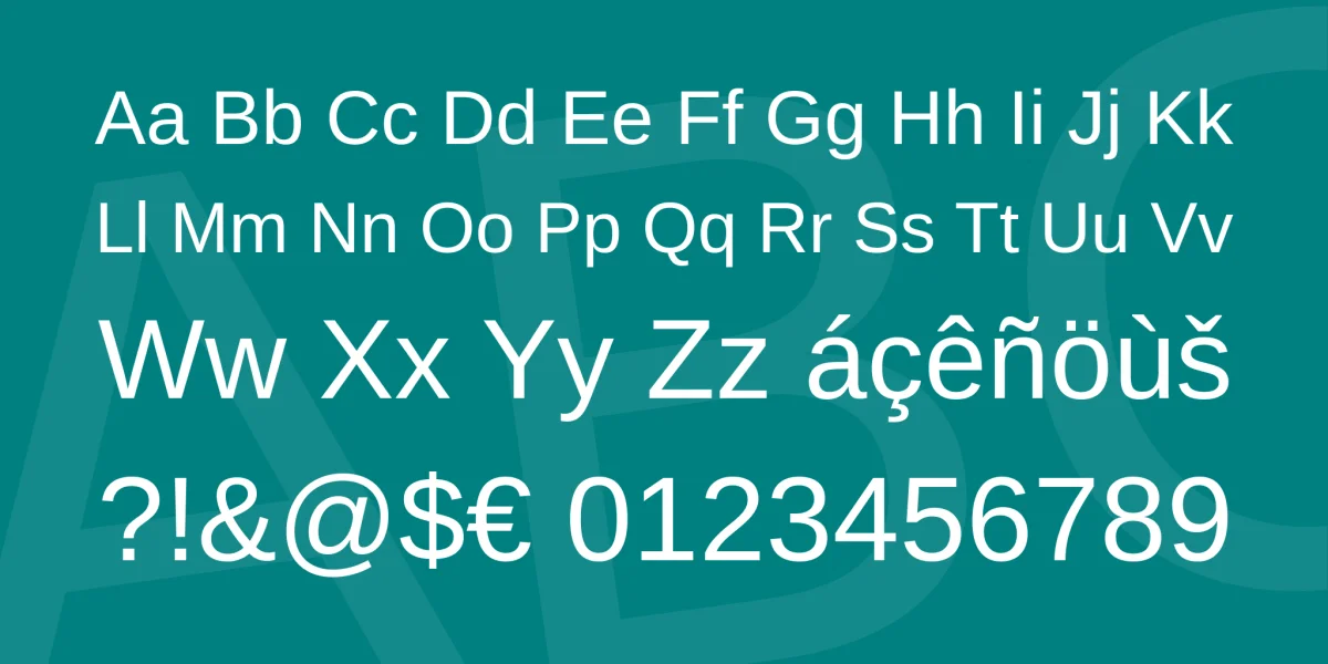 Arimo Font Family preview 4