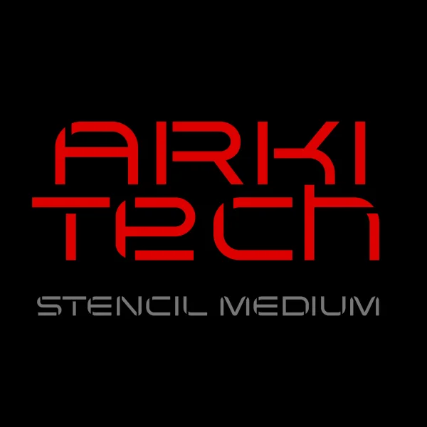 Arkitech Stencil Font