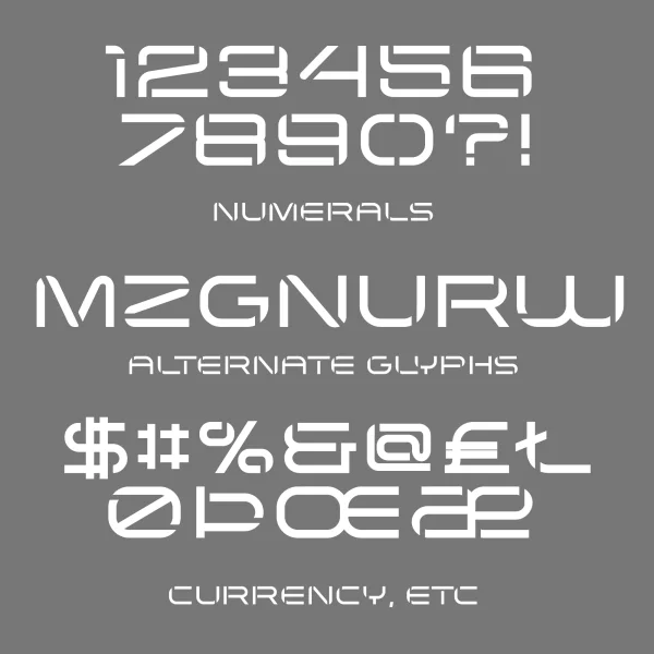 Arkitech Stencil Font preview 11