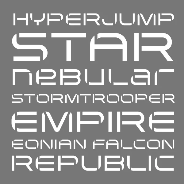 Arkitech Stencil Font preview 4