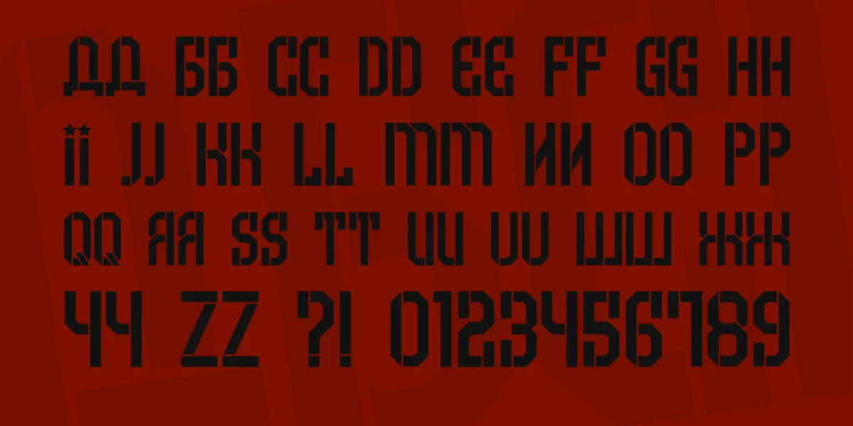 Armenia Font Family preview 3