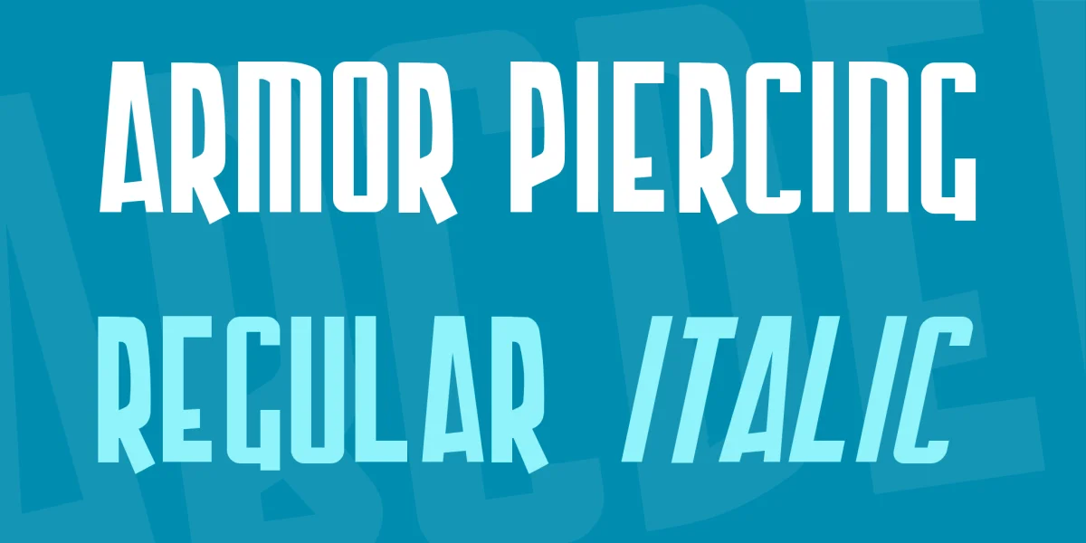 Armor Piercing Font Family