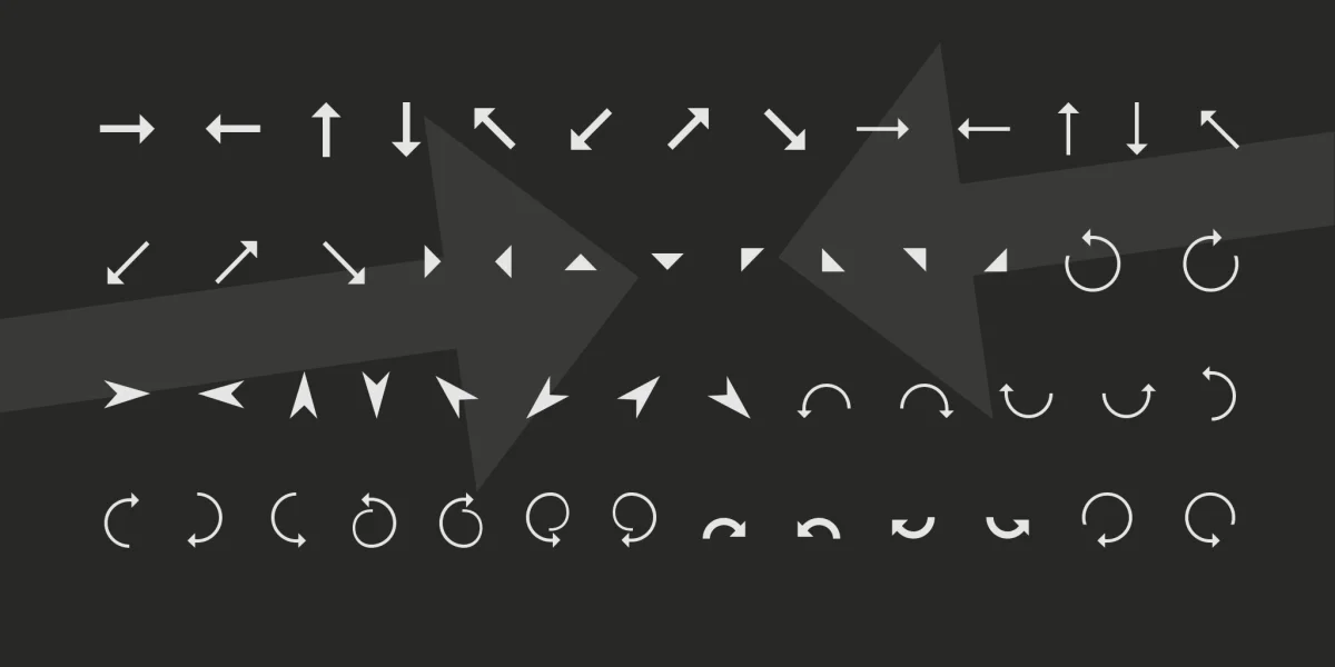 Arrows Font