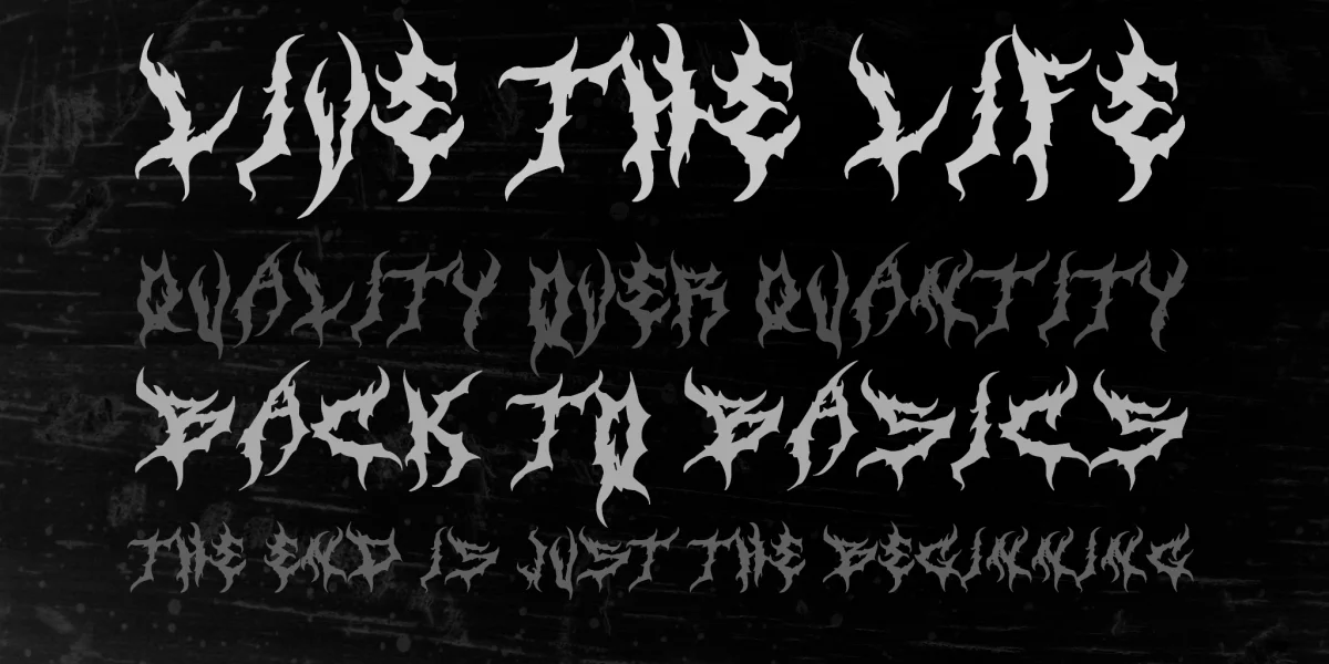 Art Dystopia Font preview 2