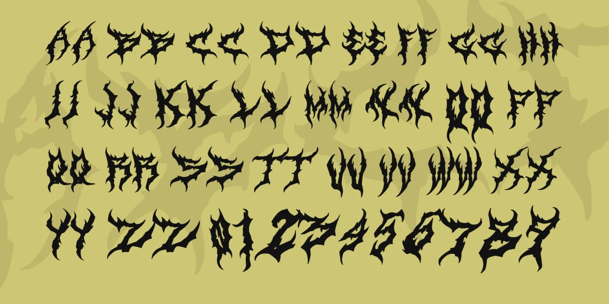 Art Dystopia Font preview 3