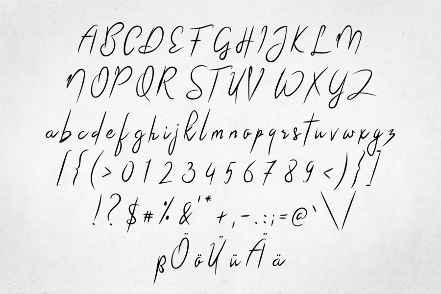 Arthegos Font preview 3