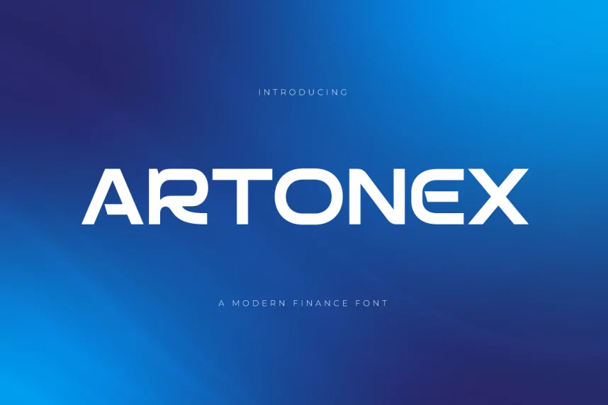 Artonex – Fintech Font preview 2