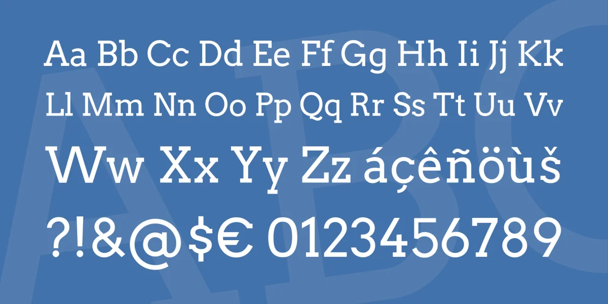 Arvo Font Family preview 4