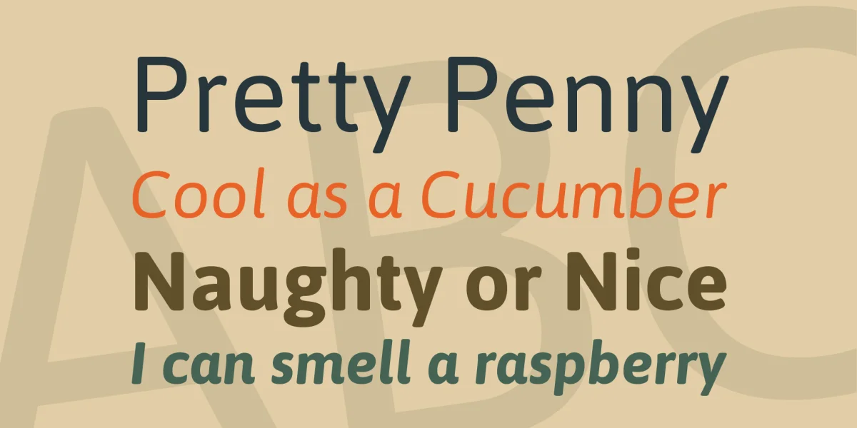 Asap Font Family preview 2