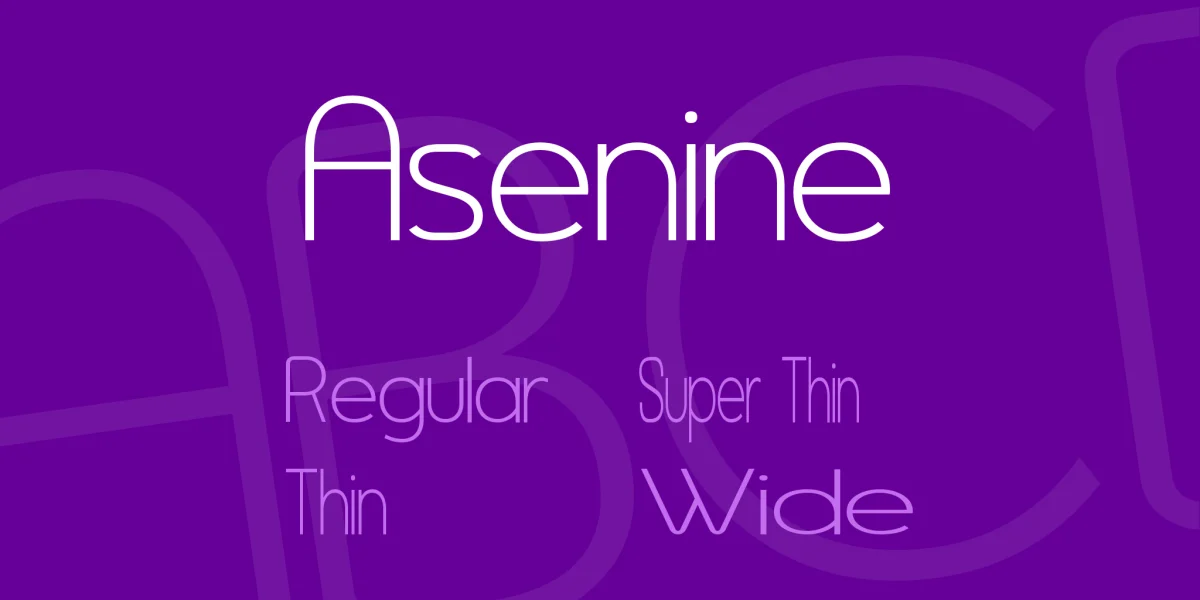 Asenine Font Family