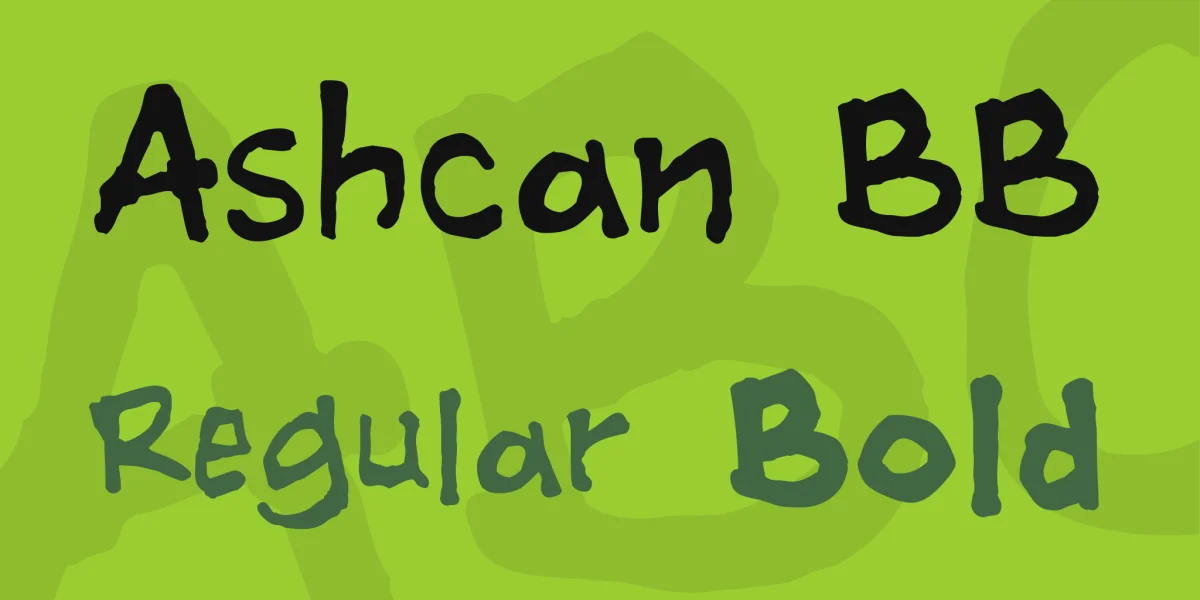Ashcan BB Font Family