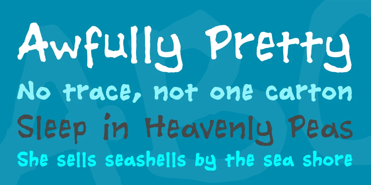 Ashcan BB Font Family preview 2