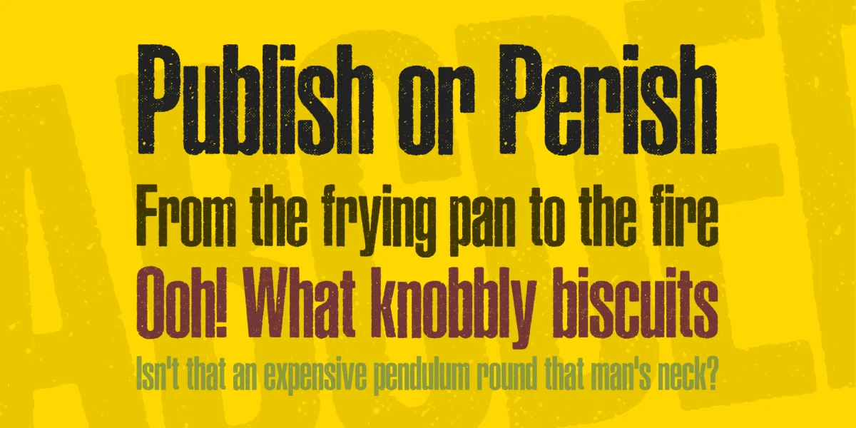 ASPHALTIC GRAIN CONDENSED PERSO Font preview 2