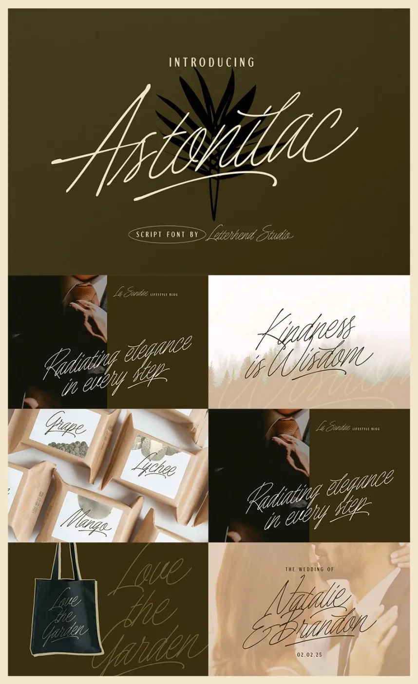 Astonilac – Monoline Script Font