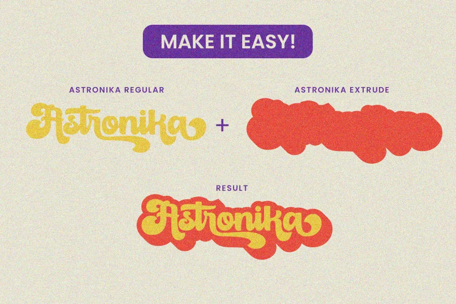Astronika Font preview 4