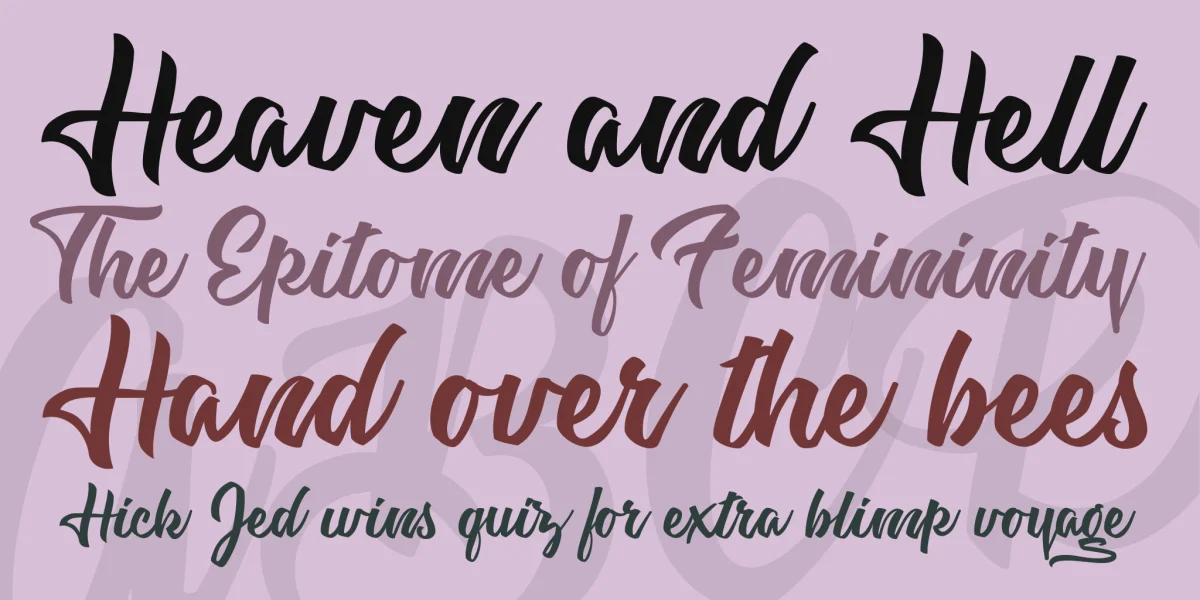 Astrovegan Personal Use Font preview 2