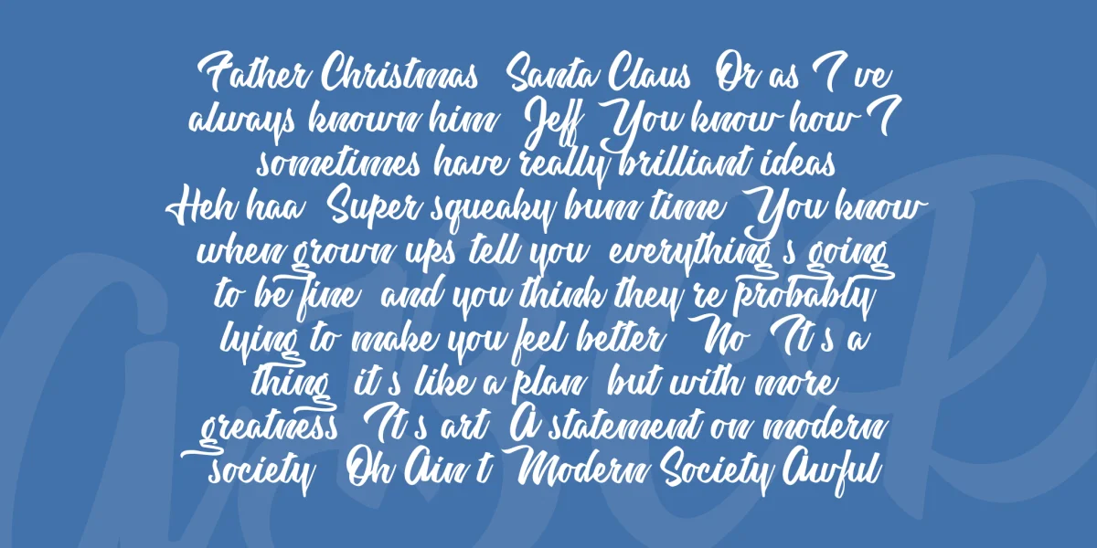 Astrovegan Personal Use Font preview 3